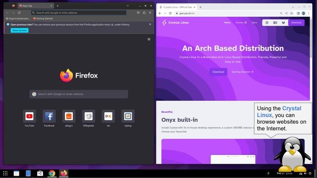 Brand new Linux distribution? Crystal Linux introduction and how it looks. Let's review it together смотреть онлайн