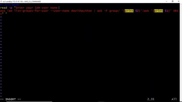 Shell Script to list AWS IAM Users and its associated groups with AWS CLI Commands смотреть онлайн