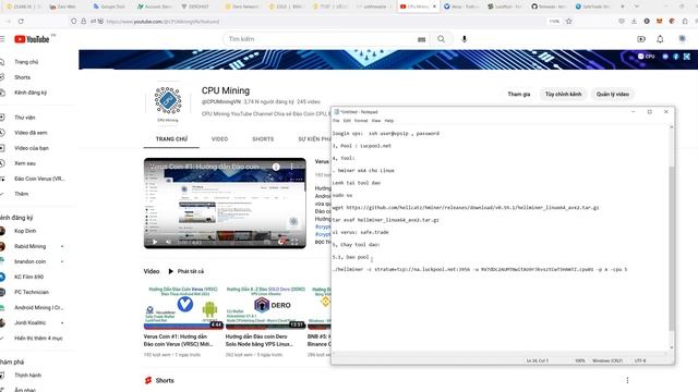 Verus Coin #2: Hướng dẫn Đào coin Verus (VRSC) Bằng VPS linux Ubuntu Pool và Solo Mới, Luckpool.net смотреть онлайн