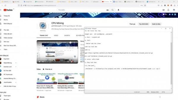 Verus Coin #2: Hướng dẫn Đào coin Verus (VRSC) Bằng VPS linux Ubuntu Pool và Solo Mới, Luckpool.net