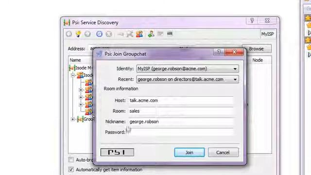 Joining a chatroom in PSI on M-Link смотреть онлайн