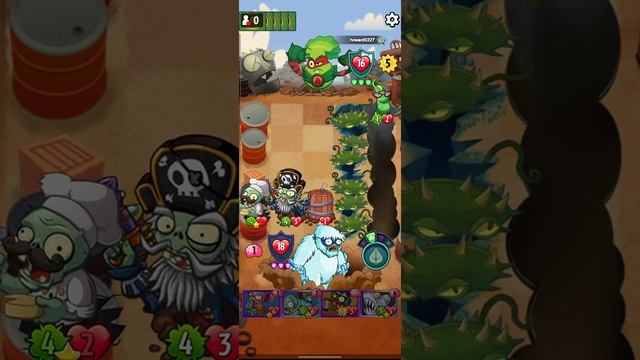 Pvz Heroes - Brain Freeze vs Grass Knuckles смотреть онлайн
