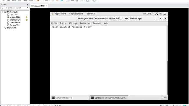 Installation ET Configuration DNS sous linux CentOs7 [VMware 15] смотреть онлайн