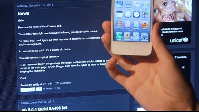 iOS 5.0,5.0.1 Untethered Jailbreak iPhone 4S, iPad 2 Status UPDATE 99% WORKS! смотреть онлайн