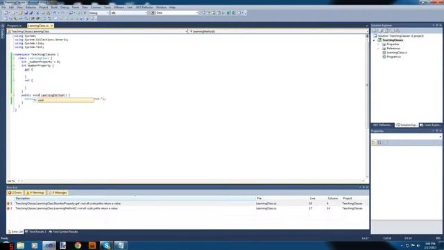 C# Tutorial 5 - Classes And Properties смотреть онлайн