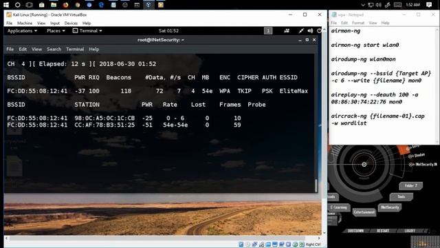 Cracking WPA Password with Aircrack Ng смотреть онлайн