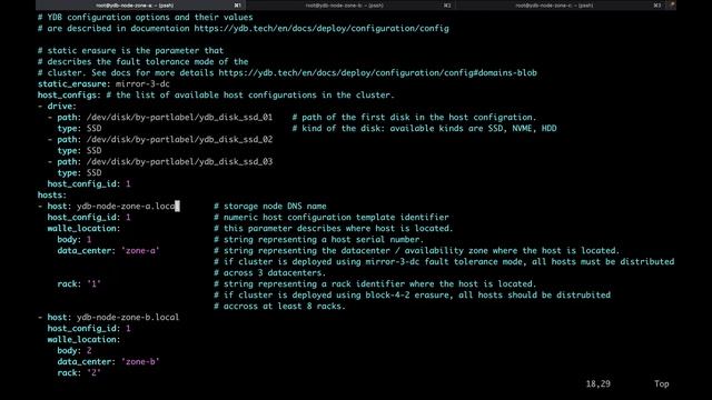 How to deploy YDB cluster on 3 nodes смотреть онлайн