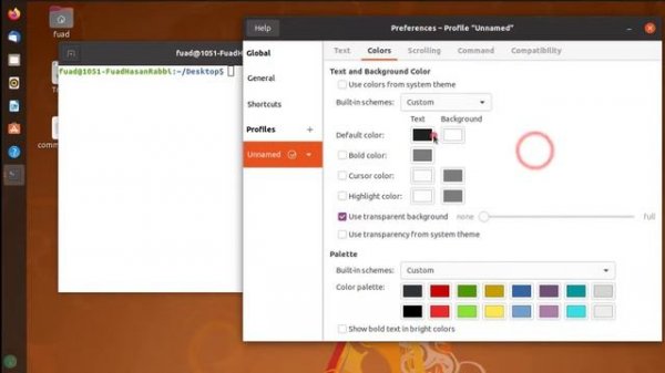 How to change terminal color in Linux Ubuntu(Bangla)