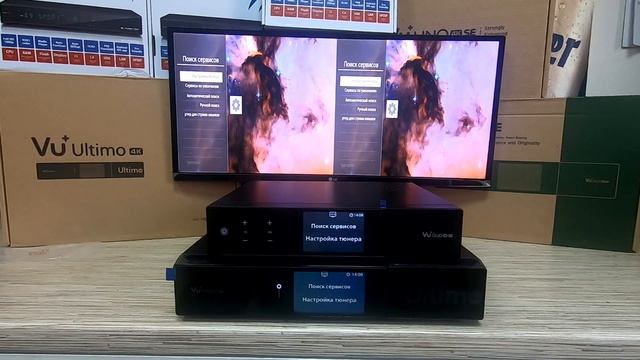 Vu+ Duo 4K SE & Vu+ Ultimo 4k - сравнение работы на заводском ПО смотреть онлайн