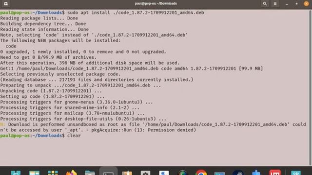 How to install Visual Studio Code on Pop! OS Linux 22.04 смотреть онлайн
