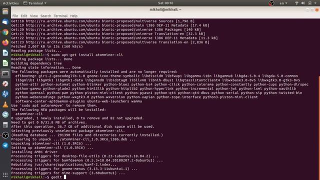 How to start mining with AtomMiner AM01 on Linux смотреть онлайн