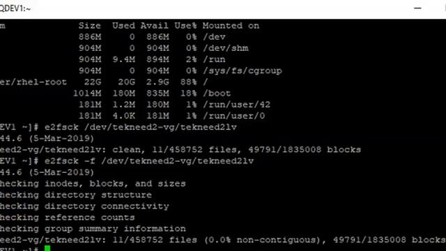 Step by step process of how to reduce or shrink a logical volume in Linux (RHCSA 8, Lesson 14E) смотреть онлайн