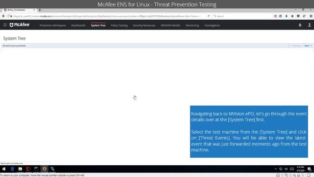 McAfee Endpoint Security for Linux - Sample Malware TEst смотреть онлайн