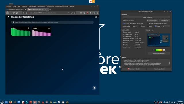 Cómo grabar una charla de audio de internet en Linux con JACK y SimpleScreenRecorder (podcasts etc) смотреть онлайн