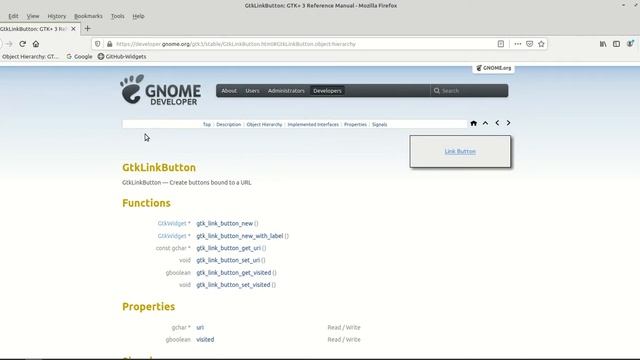 GTK - GtkLinkButton Part-01 смотреть онлайн