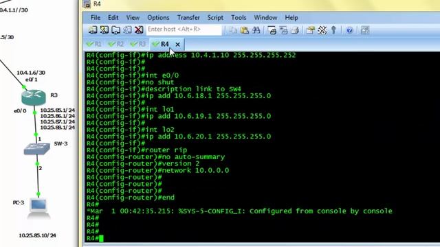 RIPv2 config смотреть онлайн