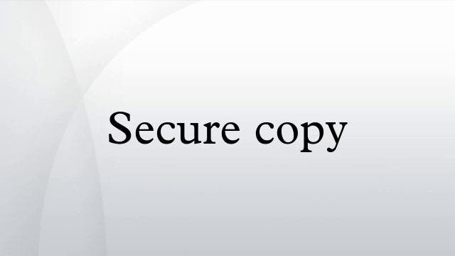 Secure copy смотреть онлайн