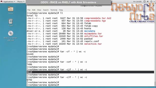 Using Tar, Scp and Rsync in Red Hat Enterprise Linux 7 смотреть онлайн