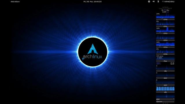 My Arch Linux + Gnome 3.4.2 смотреть онлайн