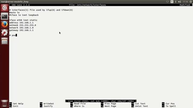 [ Ubuntu ] Configurer TCP/IP (carte-réseau) | Console et Fichier смотреть онлайн