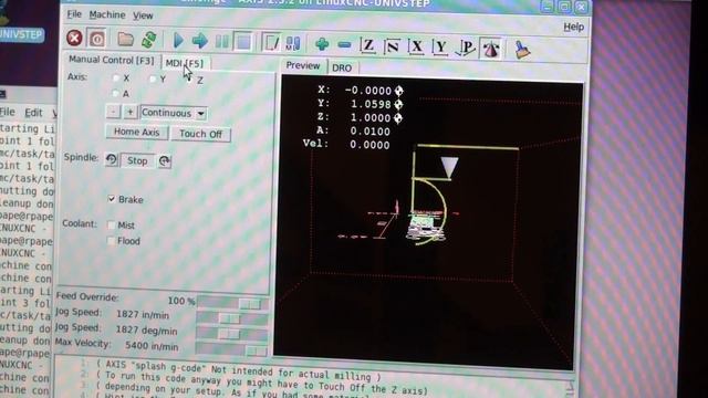 LinuxCNC 4th Axis Testing смотреть онлайн