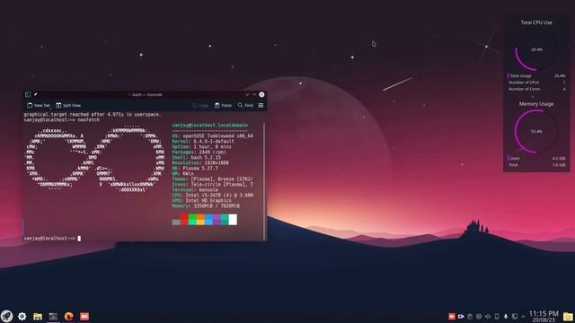 OpenSuse Tumbleweed with Plasma desktop 5.27.7 and lightly смотреть онлайн