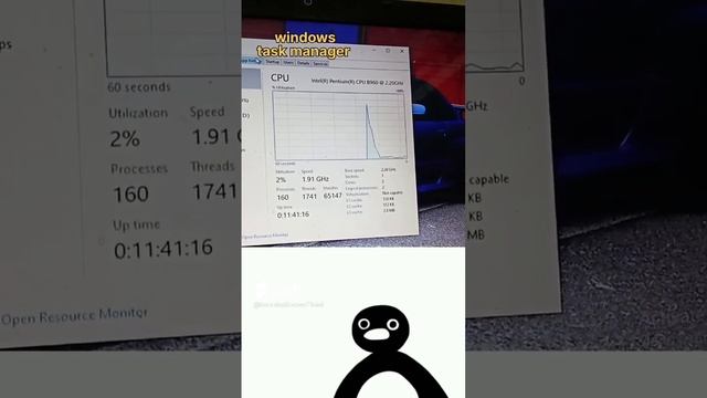 windows vs linux #linux #taskmanager #penguin #hacking #windows смотреть онлайн