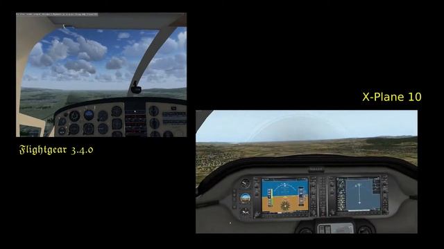 LZTN - LZPP | Flightgear vs. X-Plane | Linux Gameplay смотреть онлайн