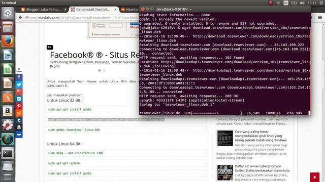 cara menginstall teamviewer di linux ubuntu смотреть онлайн