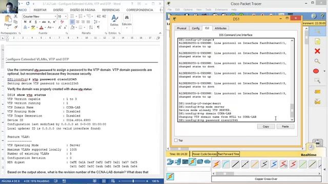 3.1.4.2 Lab - Configure Extended VLANs, VTP and DTP смотреть онлайн