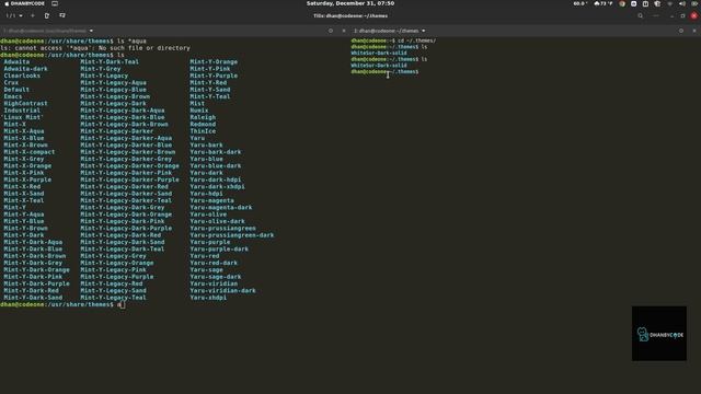 Belajar Linux Mint Cinnamon 21.1 Vera - Mengubah Tampilan dengan Themes смотреть онлайн