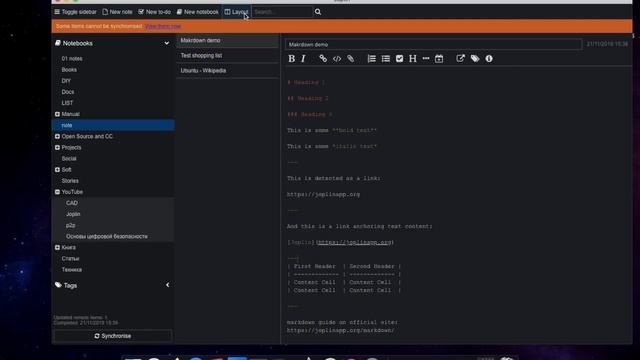 Joplin app - open source note taking and to-do application смотреть онлайн