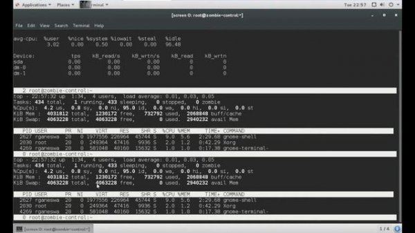Intermediate Linux Screen - Split Screen in Linux