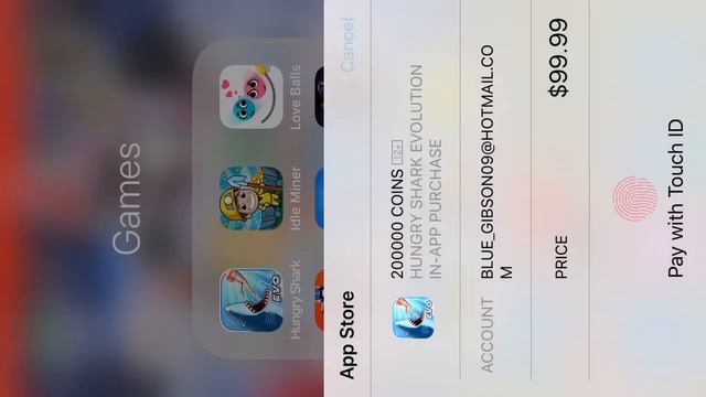 Insane Hungry Shark Evolution iOS Glitch! Free Unlimited Coins and Gems! смотреть онлайн