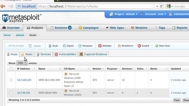 "Pass the hash" with Nexpose and Metasploit смотреть онлайн