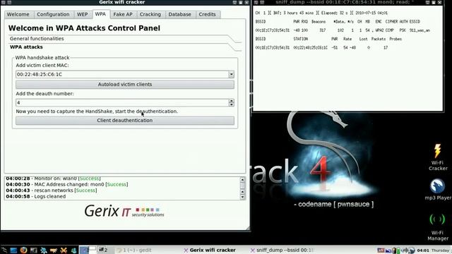 WPA cracking with GERIX in 3 minutes YouTube смотреть онлайн