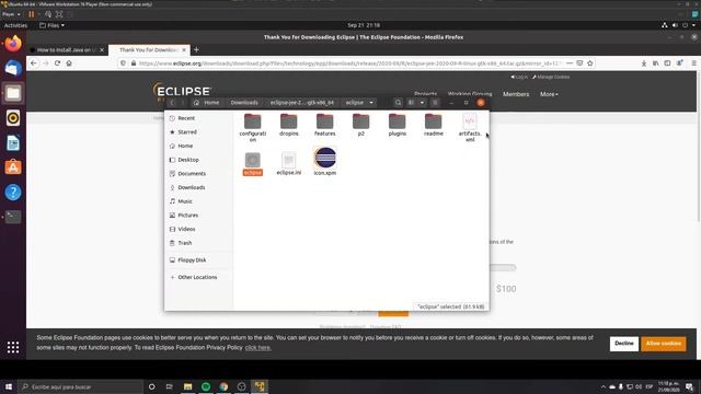 Instalación JDK/Eclipse y primer Hola Mundo (Linux/Ubuntu) #JavaFácil смотреть онлайн