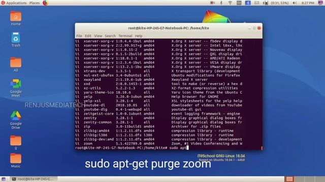 Zoom Uninstall in Ubuntu Malayalam | Zoom Application | Zoom Meeting | Renjusmediatech смотреть онлайн