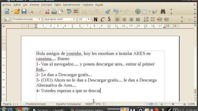 Como descargar ares para la Canaima смотреть онлайн