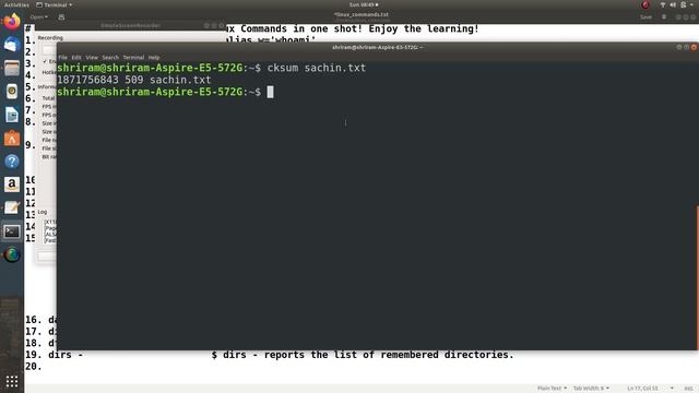 How to use the command cksum in Linux? смотреть онлайн