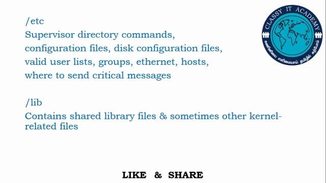 Linux for Beginners in Tamil | Linux directory structure | Day 2 | Classy IT Academy смотреть онлайн