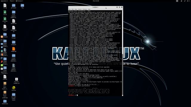 Kali Linux Terminal Text Ascii Art смотреть онлайн