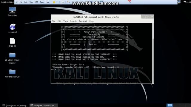 Kali Linux İle Admin Paneli Bulma (Finding the admin panel) смотреть онлайн