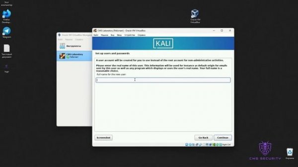 Kali Linuxni o'rnatish 2024.Kali Linuxni Virtualboxga o'rnatish