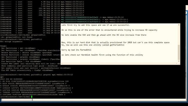 Virtual Disk capacity increase using SSH for VM running ESXI 6.5 смотреть онлайн
