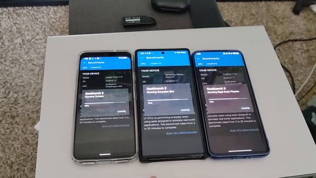 Galaxy Note 10 Plus vs Pixel 4XL vs One Plus 7 Pro Benchmarks смотреть онлайн