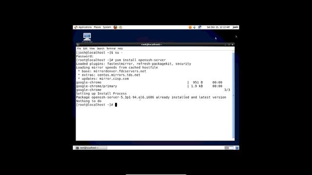 Installing SSH on Centos 6.5 смотреть онлайн