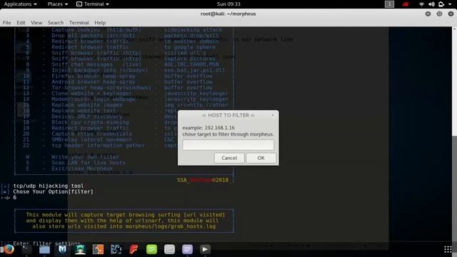 How to Sniff Your Friend browsing By Using Kali Linux Tool [Morpheus] смотреть онлайн