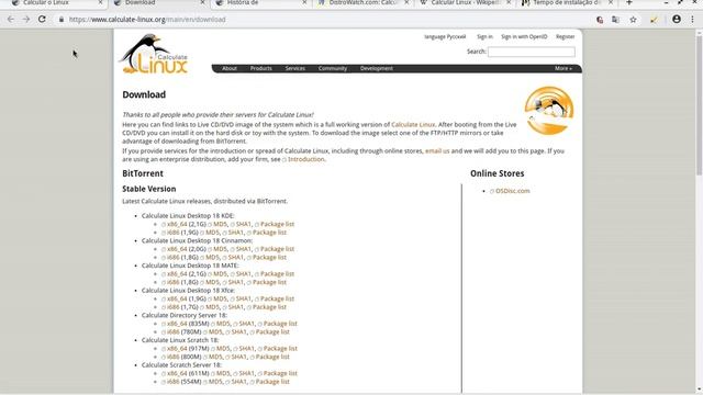 Calculate Linux 18 - informações iniciais смотреть онлайн
